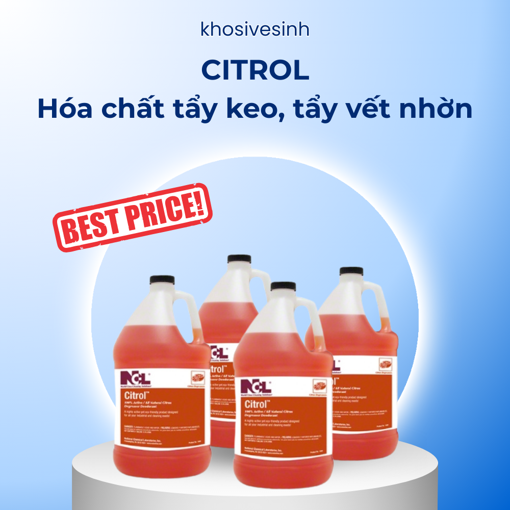 CITROL - HÓA CHẤT TẨY NHỜN, VẾT KEO DÍNH