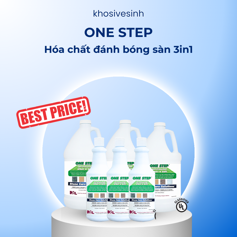 One Step (sàn đá Marble) - Hóa chất đánh bóng sàn