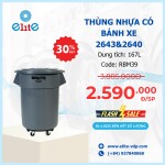 Thùng Nhựa Có Bánh Xe 2643&2640