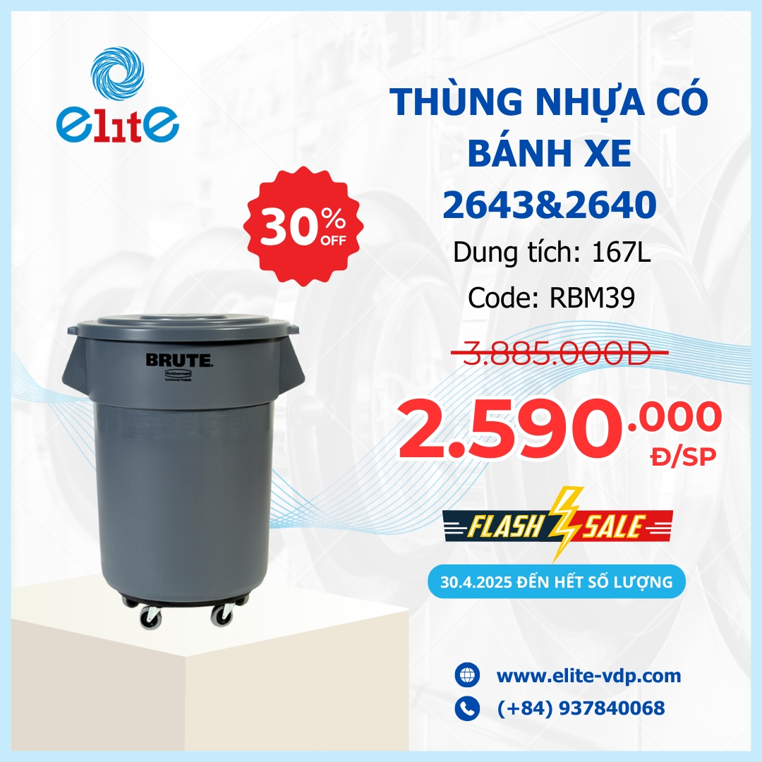 Thùng Nhựa Có Bánh Xe 2643&2640