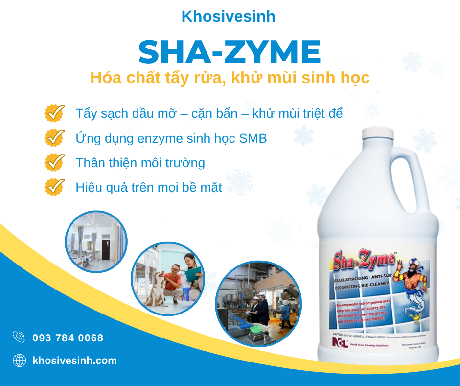 SHA-ZYME – Giải Pháp Khử Mùi Sinh Học An Toàn Cho Quán Cà Phê Thú Cưng & Pet Shop