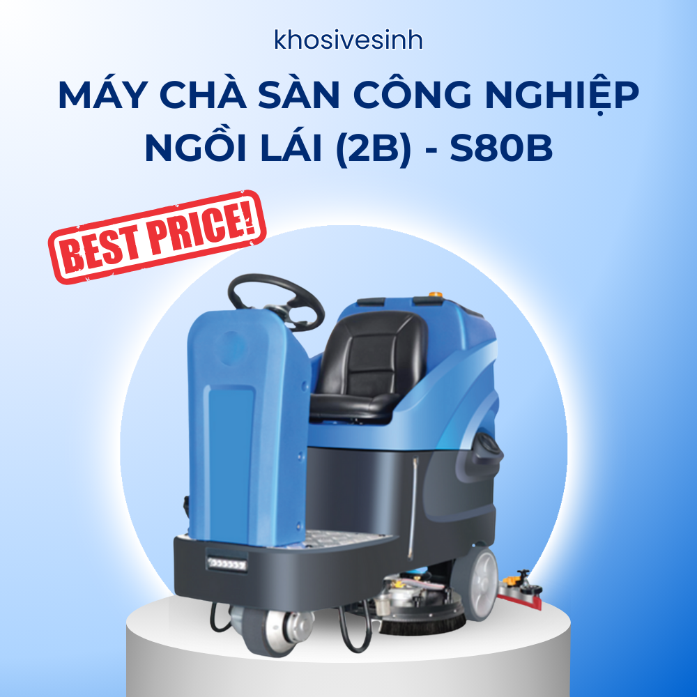 Máy chà sàn công nghiệp ngồi lái (2B) - S80B