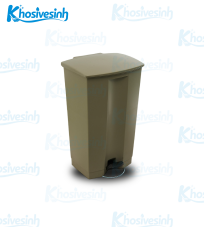 Thùng rác nhựa đạp chân TRUST 1255 – 87 lít – Màu Beige