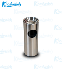 Thùng rác inox kết hợp gạt tàn TRUST 2310 – 13,2 lít
