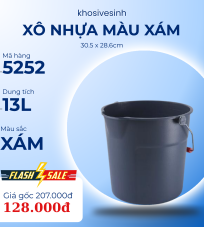 Xô nhựa xám 13L TRUST - 5252