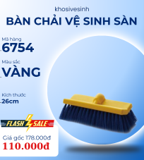 Bàn chải vệ sinh sàn nhà màu vàng 6754