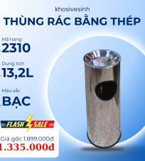 Thùng rác bằng thép không gỉ 13,2L -  2310
