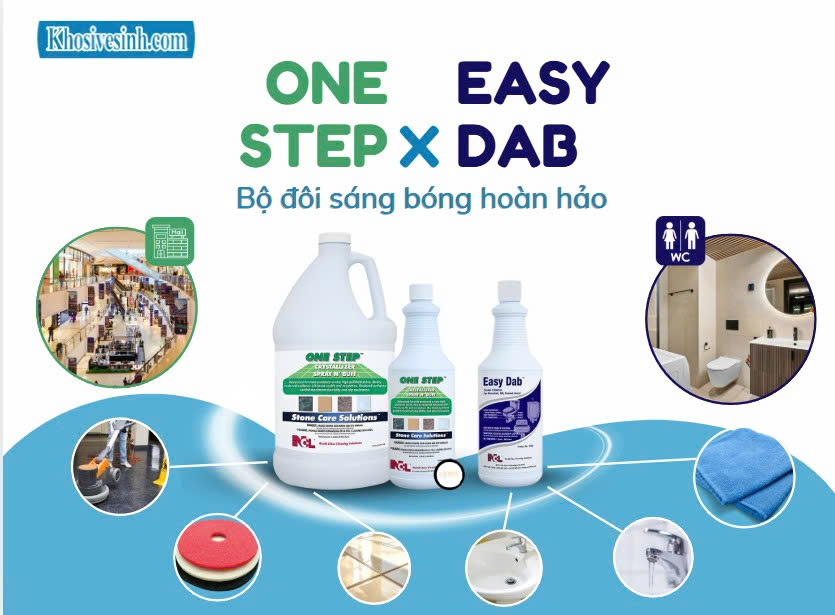 Giải Pháp Sáng Bóng Toàn Diện Cho Khách Sạn & Trung Tâm Thương Mại: ONE STEP & EASY DAB